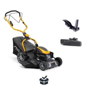 benzin rasenmäher combi 753 se | elektrostart | 4 in 1 schnttsystem | fange, mulchen , heck und seitenauswurf | radantrieb | 51 cm schnittbreite