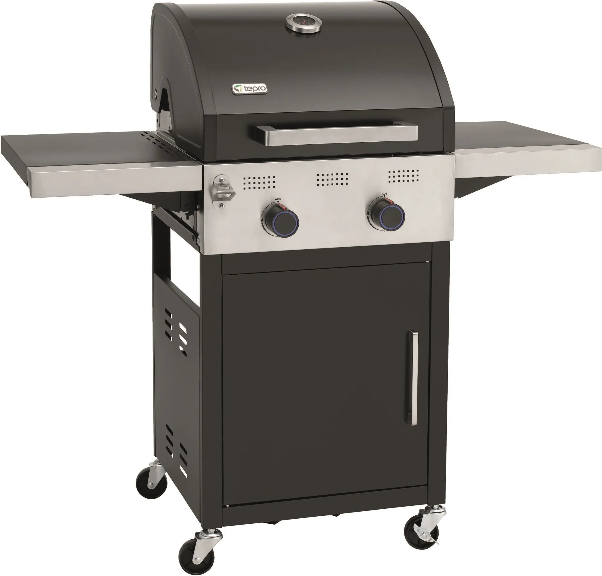 tepro gasgrill keansburg 2 se, 2 brenner, gussrost, abklappbare seitenablagen tepro gasgrill keansburg 2 se, 2 brenner, gussrost, abklappbare seitenablagen